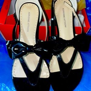 Black Patent Leather Sandals